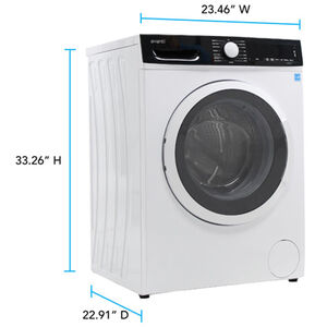 Avanti 24 in. 2.2 cu. ft. Stackable Front Load Washer with Sanitize & Steam Cycle - White, , hires