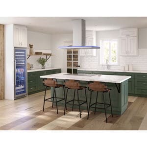 Zephyr Luce Series 42 in. Convertible Chimney Style Range Hood with 600 CFM, 5 Fan Speeds & 4 LED Lights - Stainless Steel, , hires