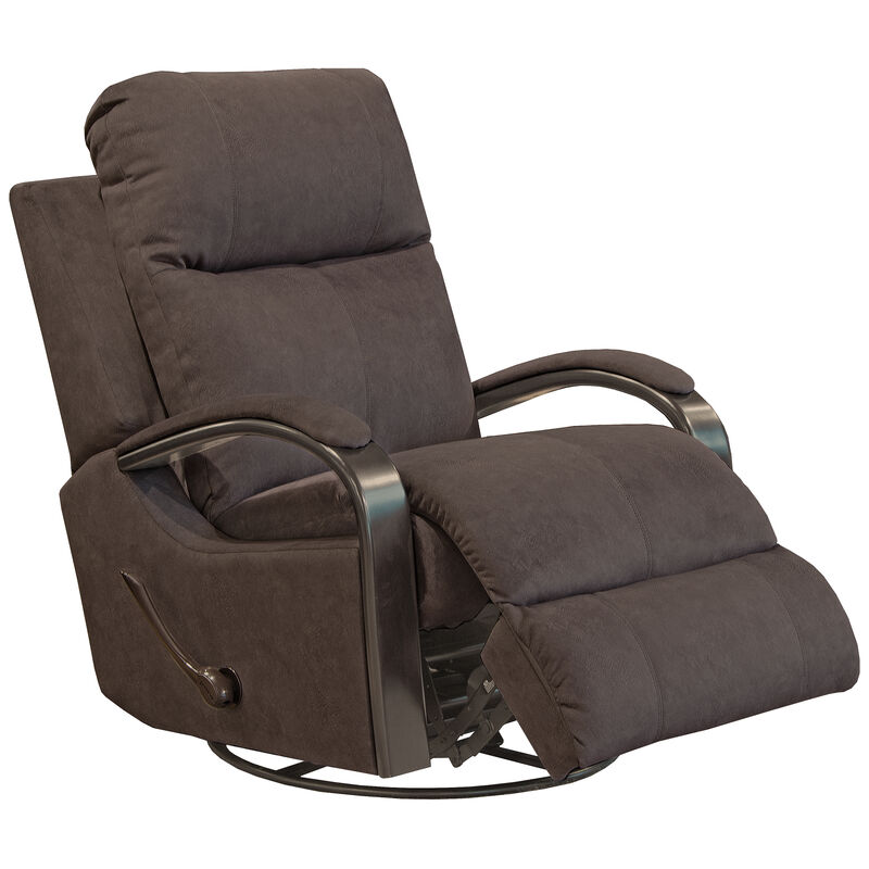 Catnapper Niles Swivel Glider Recliner - Chocolate, Chocolate, hires