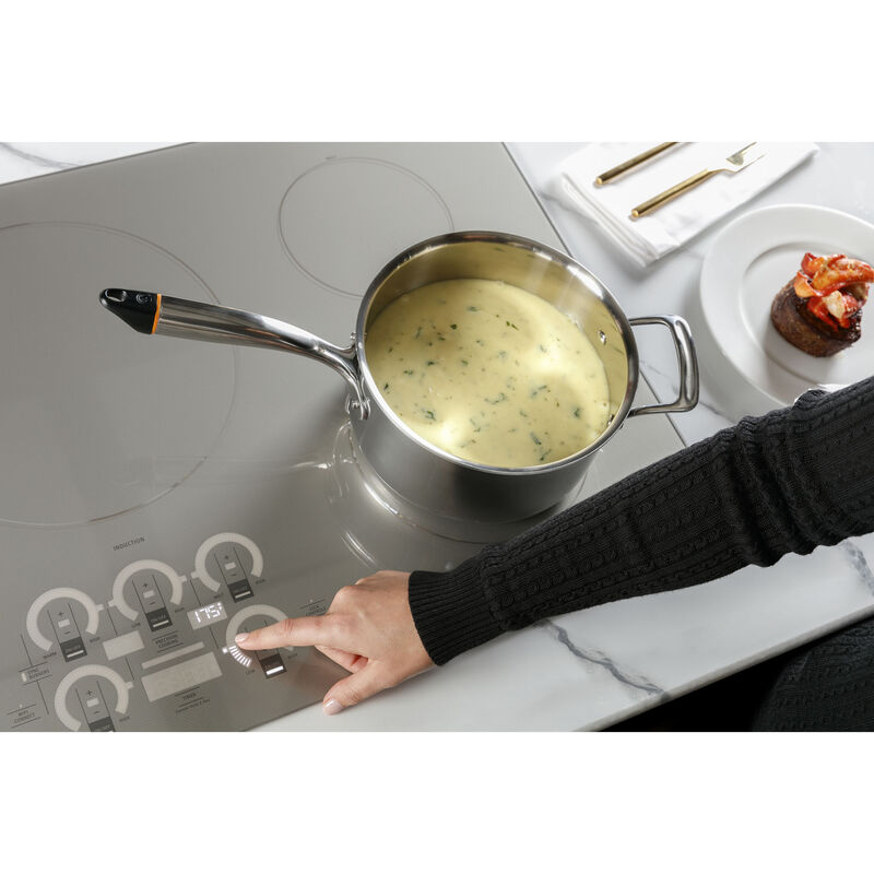 Monogram 30 in. 4-Burner Smart Induction Cooktop with Power Burner - Silver, , hires