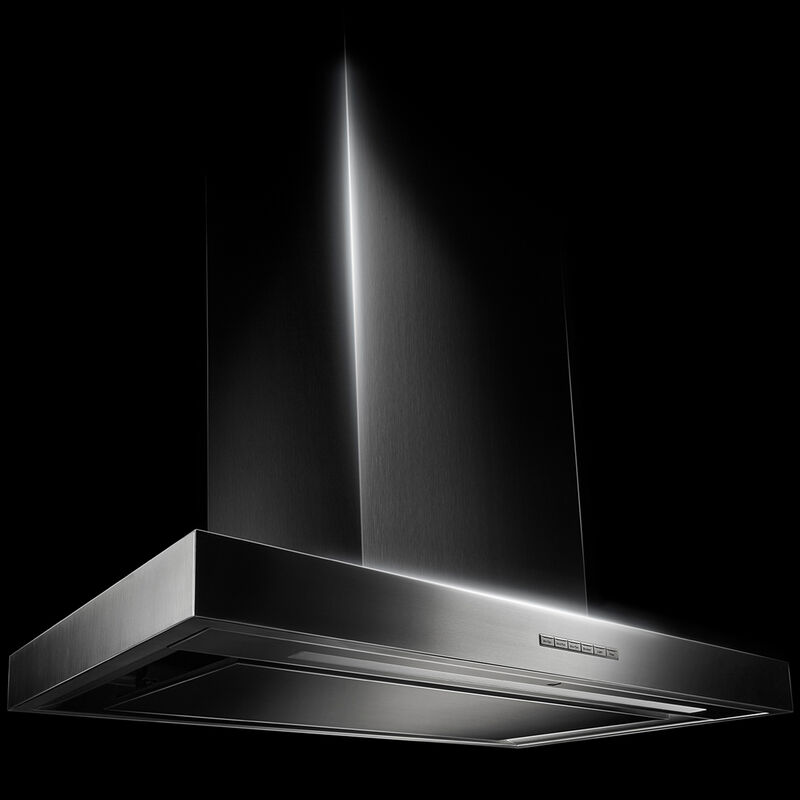 JennAir 30 in. Convertible Chimney Style Range Hood with 585 CFM, 3 Fan Speeds & 1 LED Light - Stainless Steel, , hires