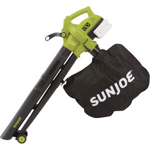 Sunjoe 48-Volt 155 MPH 388 CFM Electric Cordless Blower/Vacuum/Mulcher Kit with 2 x 2.0 Ah Batteries + Charger, , hires
