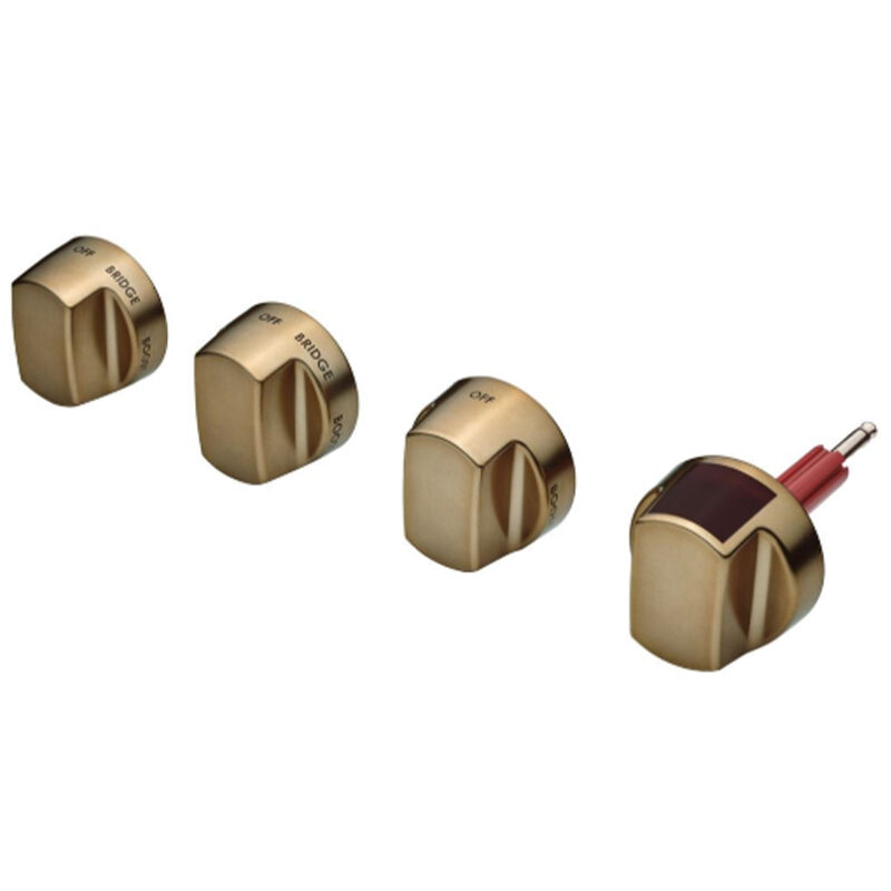 Wolf 30 in. Induction Range Brushed Brass Knob Kit (No Charge Kit), , hires
