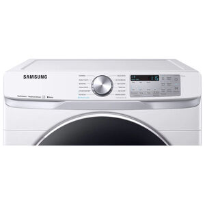 Samsung 27 in. 7.5 cu. ft. Smart Stackable Gas Dryer with Sanitize+, Steam Cycle & Sensor Dry - White, White, hires