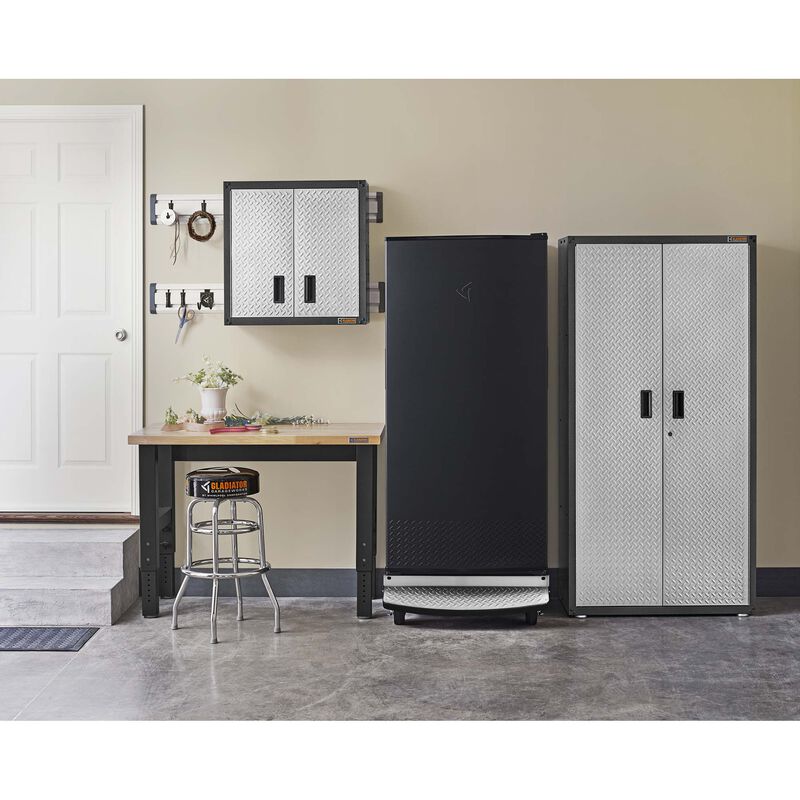 Gladiator 31 in. 17.8 cu. ft. Garage-Ready Upright Freezer with Adjustable Shelves - Black, , hires