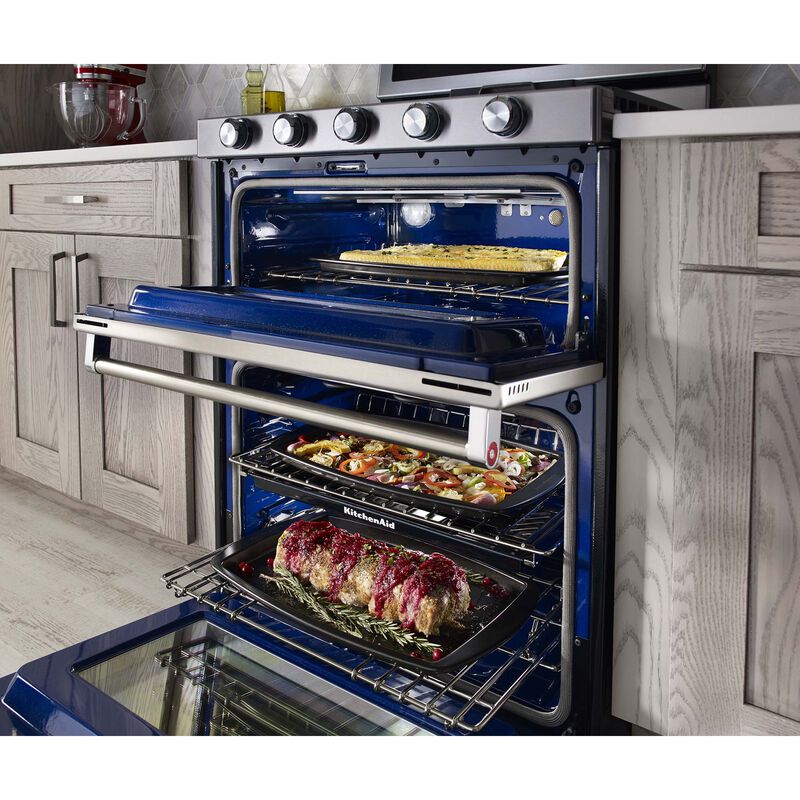 KitchenAid 30 in. 6.0 cu. ft. Convection Double Oven Freestanding