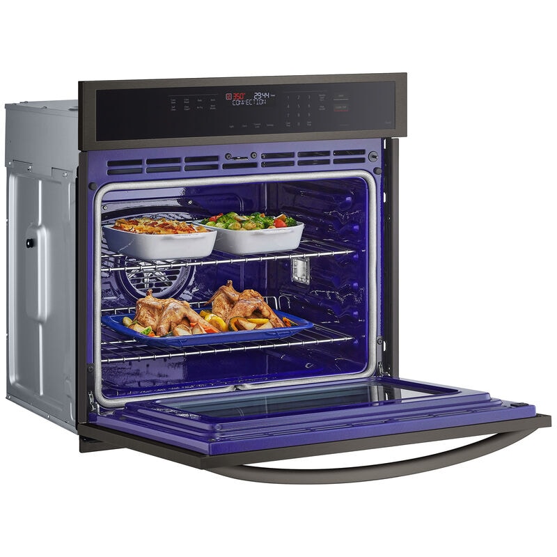 LG 30 in. 4.7 cu. ft. Smart Electric Single Wall Oven with Standard Convection - PrintProof Black Stainless Steel, , hires