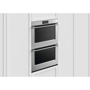Fisher & Paykel Series 9 30 in. 8.2 cu. ft. Smart Top Control Electric Double Wall Oven with Standard Convection - Stainless Steel, , hires
