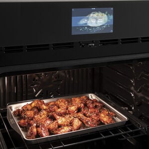 GE Profile 30 in. 10 cu. ft. Smart Top Control Electric Double Wall Oven with True European Convection - Stainless Steel, Stainless Steel, hires