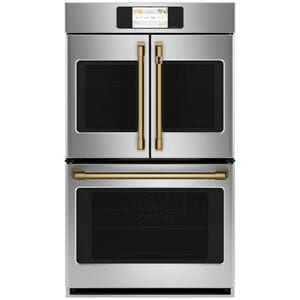 Cafe Handle Kit for Wall Ovens - Brushed Brass, , hires