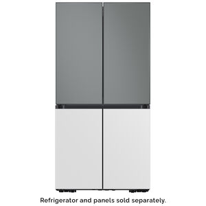 Samsung BESPOKE 4-Door Flex Bottom Panel for Refrigerators - White Glass, , hires