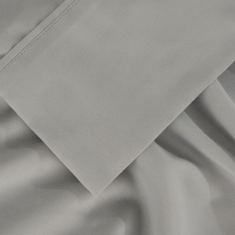 BEDGEAR Basic Twin XL Size Sheet Set (Ideal for Adj. Bases) - Light Grey, , hires