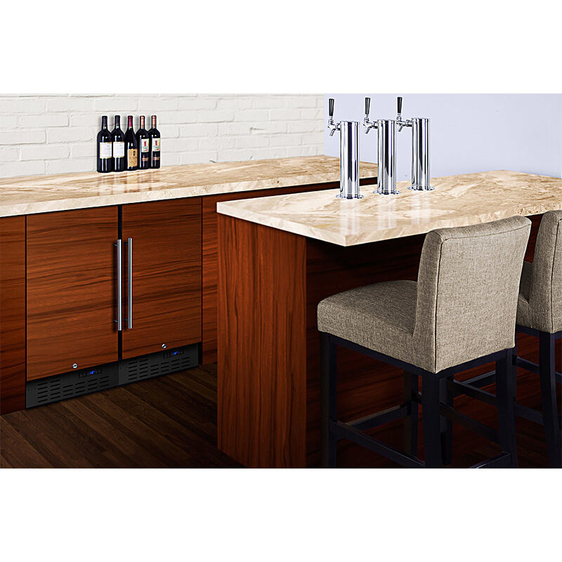 Summit 18 in. Built-In Undercounter Ice Maker with 8 lb. Ice Storage, Auto-Defrost & Digital Control - Custom Panel Ready, , hires