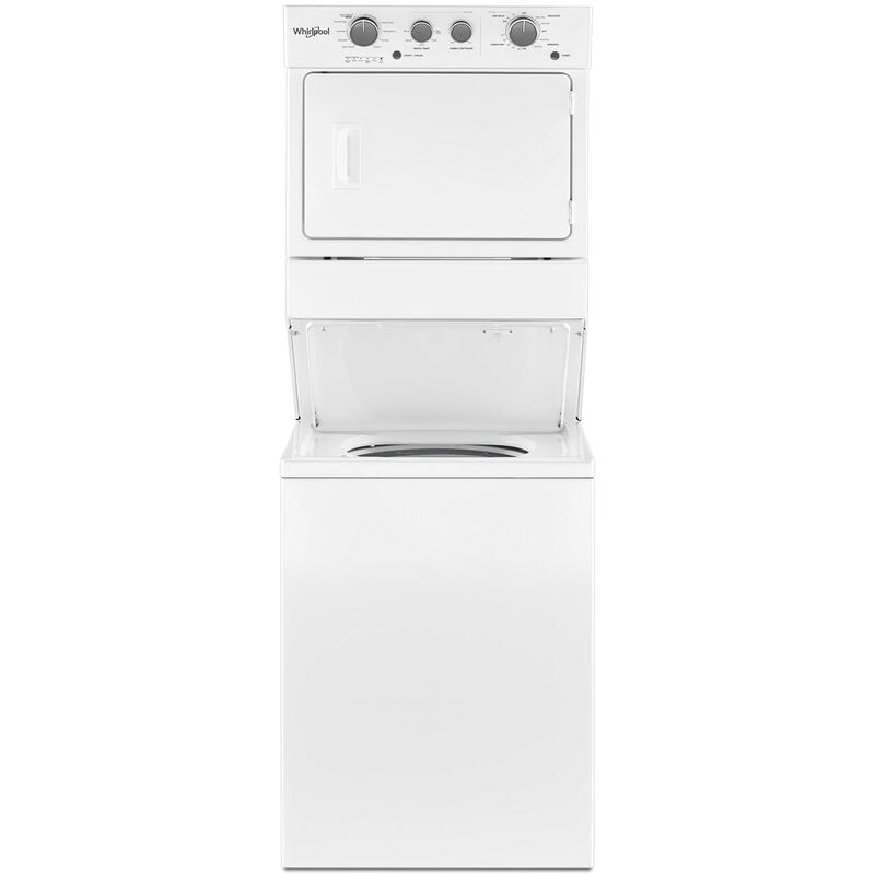 Whirlpool 27 in. Laundry Center with 3.5 cu. ft. Washer with 9 Wash Programs & 5.9 cu. ft. Gas Dryer & 4 Dryer Programs - White, , hires