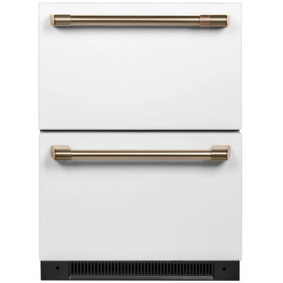 Cafe 24 in. Built-In 5.7 cu. ft. Refrigerator Drawer - Matte White | CDE06RP4NW2