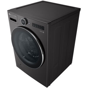 LG 27 in. 5.0 cu. ft. Front Loading Smart Washer with 25 Wash Programs, 19 Wash Options, Sanitize Cycle, Steam Wash & Self Clean - Black Steel, , hires
