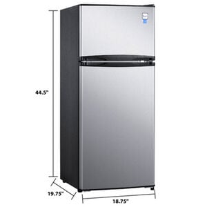 Avanti 19 in. 4.5 cu. ft. Mini Fridge with Top Freezer - Stainless Steel, , hires