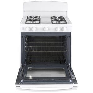 GE 30 in. 4.8 cu. ft. Gas Range with 4 Sealed Burners - White, White, hires