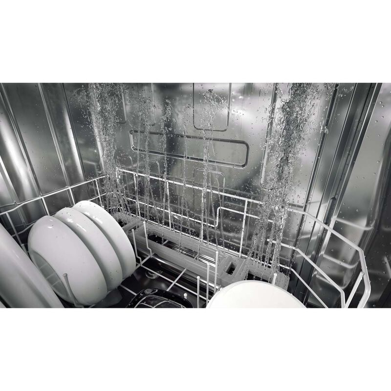 GE Profile 24 in. Top Control Smart Dishwasher with 39 dBa Sound Level, 3rd-Rack & Twin Turbo Dry Boost - Fingerprint Resistant Stainless, Fingerprint Resistant Stainless, hires