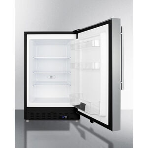Summit 21 in. 2.7 cu. ft. Built-in Compact Upright Freezer with Adjustable Shelves - Stainless Steel, , hires