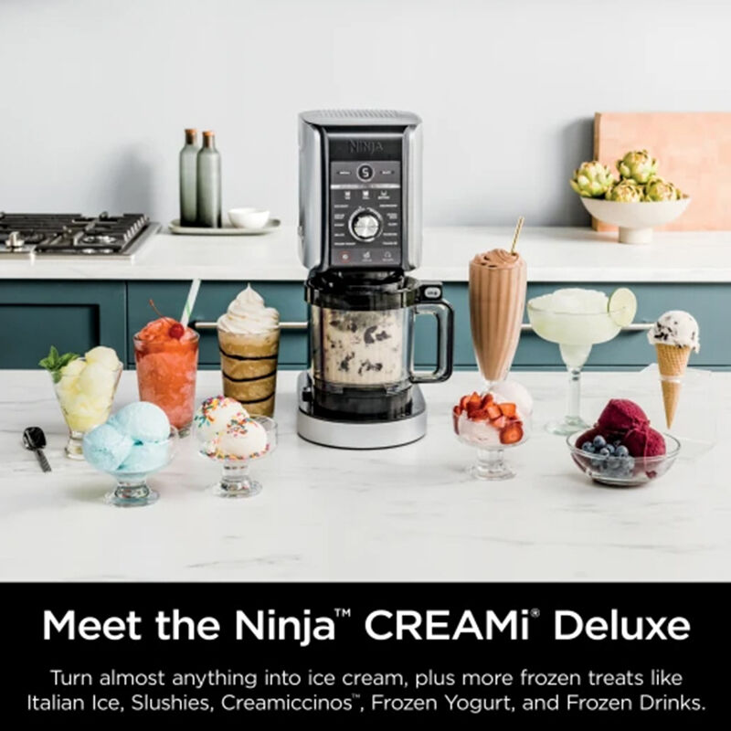 Ninja Creami 7in1 Frozen Treat Maker with Extra Pint Con 