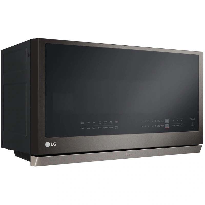 LG 30 in. 2.1 cu. ft. 1050W Smart Over-the-Range Microwave with 400 CFM & Sensor Cooking - PrintProof Black Stainless Steel, PrintProof Black Stainless Steel, hires