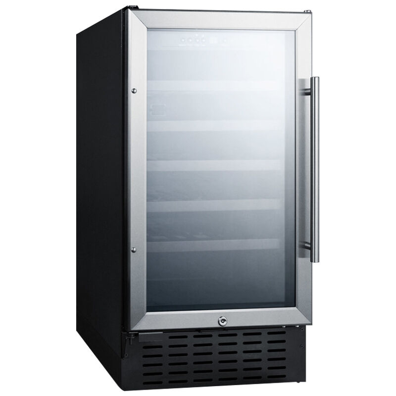 Summit 18" 3.3 Cu. Ft. Compact BuiltIn/Freestanding Wine Cooler with