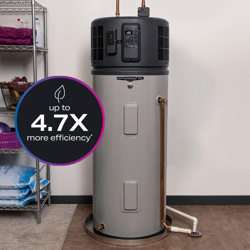 GE Profile Geospring Smart Electric 50 Gallon Tall Water Heater with 10-Year Parts Warranty, , hires