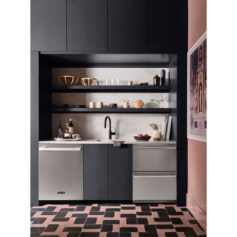 Signature Kitchen Suite 24 in. Top Control Smart Dishwasher with 40 dBa Sound Level, 3rd-Rack & Hybrid Condensing Drying - Stainless Steel, , hires