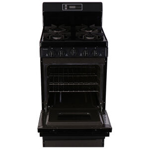 Premier 20 in. 2.4 cu. ft. Gas Range with 4 Sealed Burners - Black, Black, hires