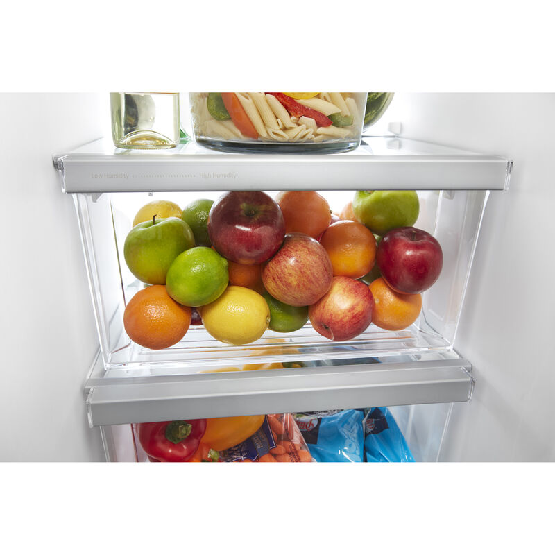 Whirlpool 36 in. 24.5 cu. ft. Side-by-Side Refrigerator with Water Dispenser - Stainless Steel, , hires