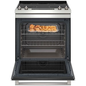 Maytag 30 in. 6.4 cu. ft. Air Fry True European Convection Slide-In Electric Range with Radiant Burners - Fingerprint Resistant Stainless, , hires