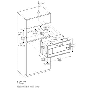 Gaggenau 36 in. 3.6 cu. ft. Smart Electric Single Wall Oven with Standard Convection - Stainless Steel, , hires