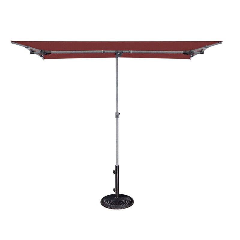 SimplyShade Capri 5'x 7' Rectangle Balcony Umbrella - Deep Red, Red, hires