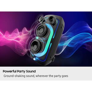 Samsung Sound Tower Portable Party Speaker with Built-in Battery & Wheels - Black, , hires