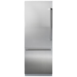 Blomberg 30 in. 16.4 cu. ft. Built-In Counter Depth Bottom Freezer Refrigerator with Internal Water Dispenser - Custom Panel Ready, , hires