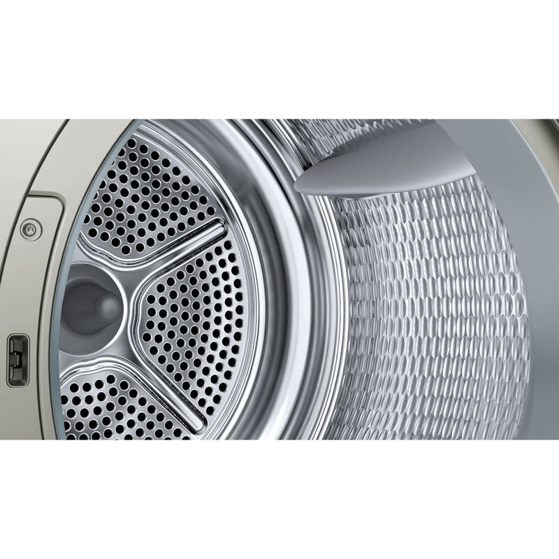 Bosch 800 Series 24 in. 4.0 cu. ft. Smart Stackable Ventless Electric Dryer with Heat Pump, Sensor Dry, Sanitize & Steam Cycle - Pearl Steel, , hires