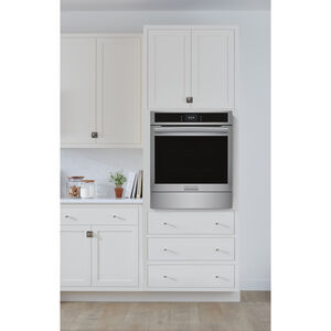 Frigidaire Gallery 24 in. 2.8 cu. ft. Steam Electric Single Wall Oven with True European Convection - Stainless Steel, Stainless Steel, hires