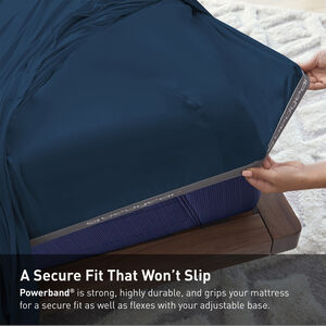 BEDGEAR Ver-Tex King / Cal King Size Sheet Set (Ideal for Adj. Bases) - Navy, , hires