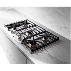 SKS 36 in. 5-Burner Smart Natural Gas Cooktop with Griddle, Simmer Burner & Power Burner - Stainless Steel, , hires