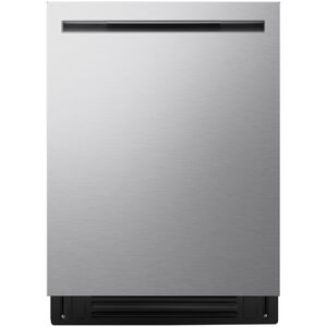 LG 24 in. Top Control Flush-Mount Smart Dishwasher with 44 dBA Sound Level, 3rd-Rack, AutoVent Dry, Dynamic Heat Dry & Pocket Handle - PrintProof Stainless Steel, , hires