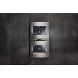 Gaggenau 400 Series 30 in. 9 cu. ft. Front Control Electric Double Wall Oven with Standard Convection - Stainless Steel, , hires