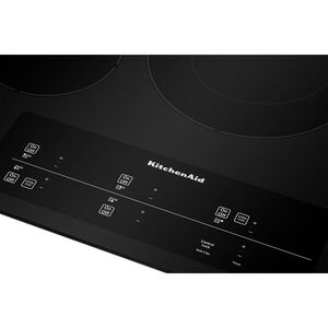 KitchenAid 30 in. Electric Cooktop with 5 Smoothtop Burners - Black, , hires
