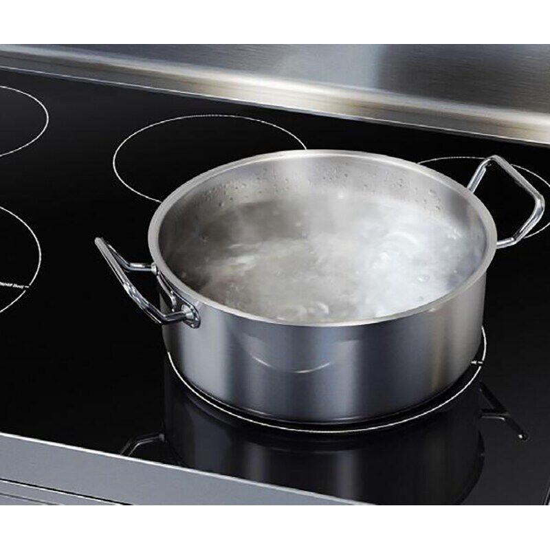 Samsung 30 in. 6.3 cu. ft. Smart Electric Range with Smoothtop Burners - Stainless Steel, Stainless Steel, hires