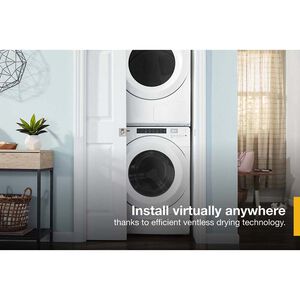 Whirlpool 27 in. 7.4 cu. ft. Stackable Ventless Electric Dryer with Heat Pump & Sensor Dry - White, , hires