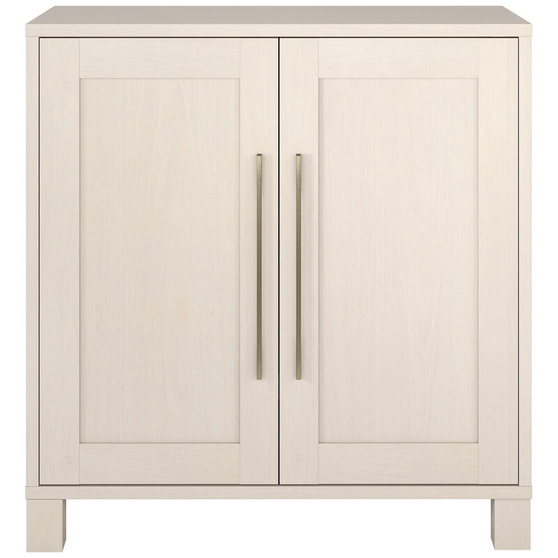 Hudson & Canal Chabot 28" Wide Rectangular Accent Cabinet - Alder White, , hires