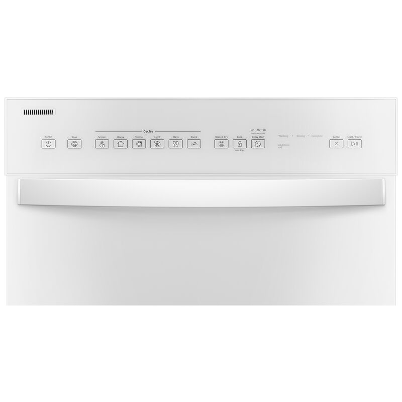Whirlpool 24 in. ADA Compliant Front Control Dishwasher with 51 dBa Sound Level - White, White, hires