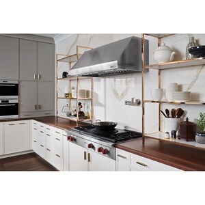 Wolf 48 in. 5-Burner Natural Gas Rangetop with Simmer Burner & Power Burner - Stainless Steel, , hires