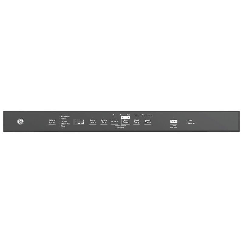 GE 24 in. Top Control Flush-Mount Dishwasher with 45 dBa Sound Level, 3rd-Rack & Dry Boost - Fingerprint Resistant Stainless, Fingerprint Resistant Stainless, hires