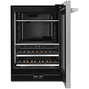 JennAir Rise Series 24 in. 5.0 cu. ft. Built-In Beverage Center with Fixed Shelves & Digital Control - Stainless Steel, , hires